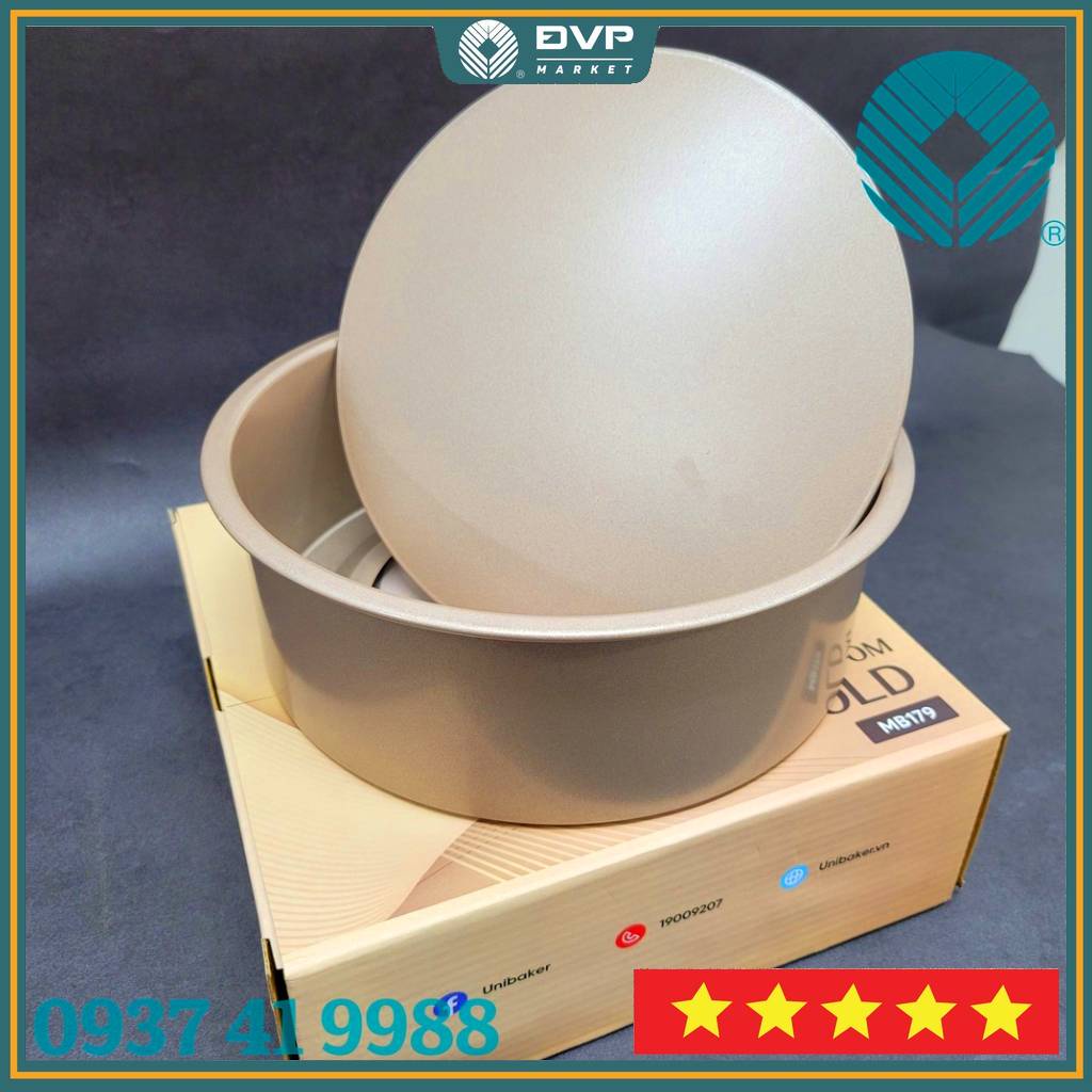 Unibaker - khuôn bánh tròn đế rời - 16cm/20cm - mb819/mb179