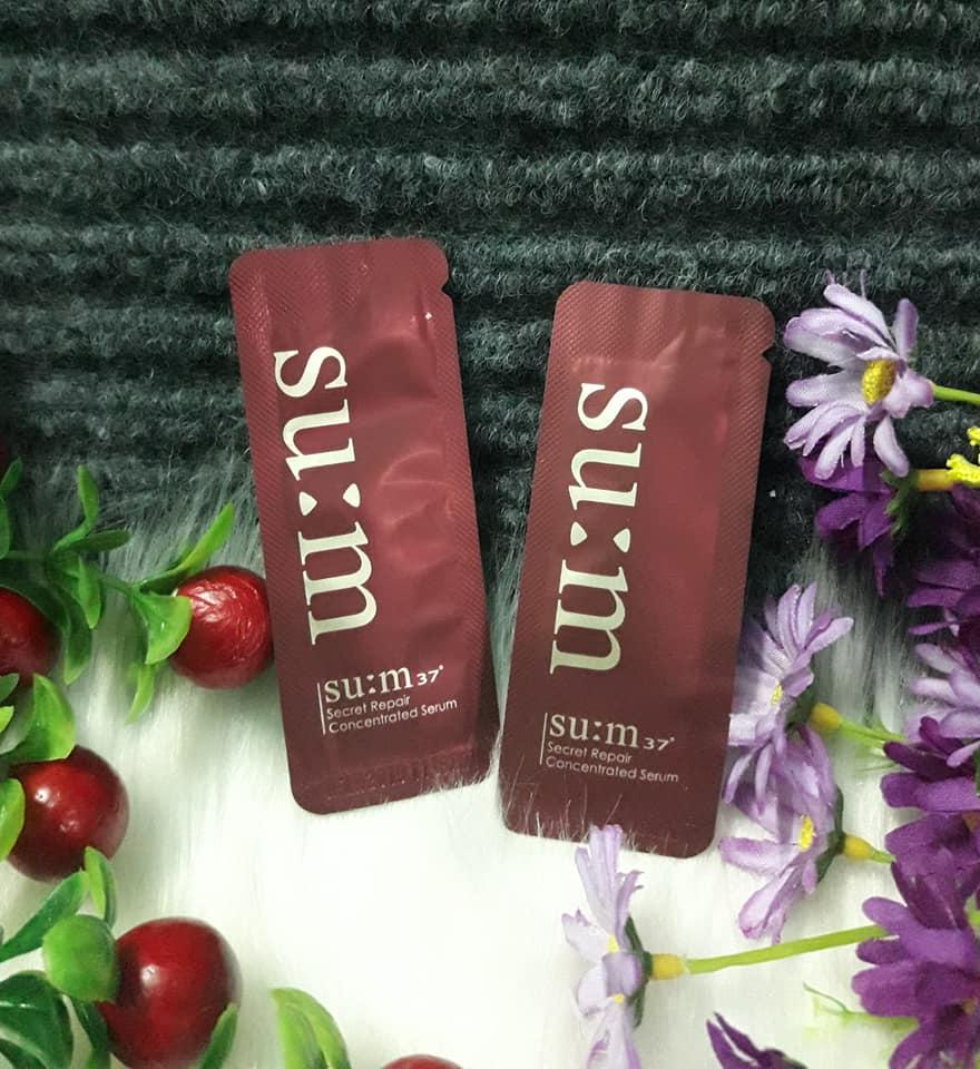 Combo 10 gói Sample Tinh chất chống lão hóa trị nếp nhăn Sum37Secret RepairConcentrated Serum