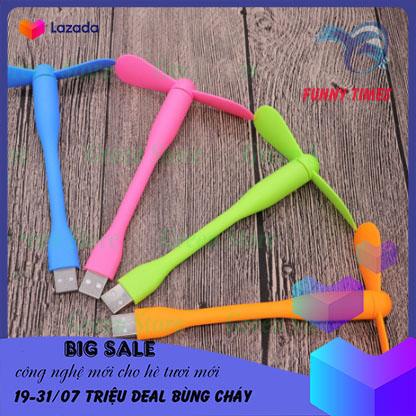 Quạt USB mini siêu dụng, quạt USB mini cánh rời, USB mini fan - Funny Times