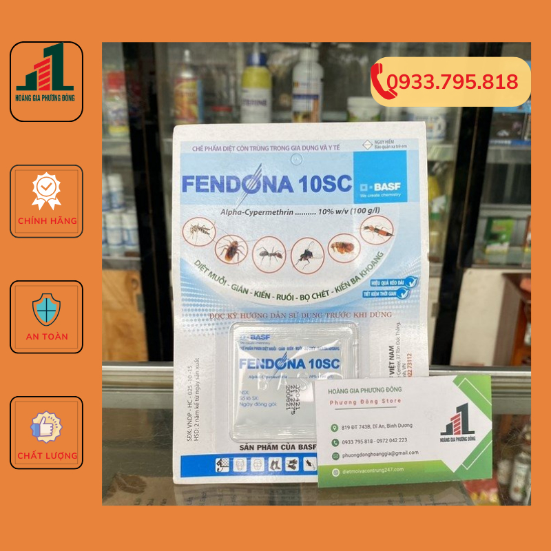 Thuốc diệt muỗi và côn trùng Fendona - gói 5ml