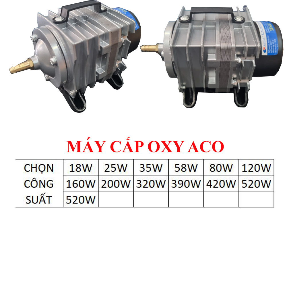 MÁY THỔI OXY CHO HỒ CÁ ACO NHIỀU CÔNG SUẤT TỪ 18W ĐẾN 620W