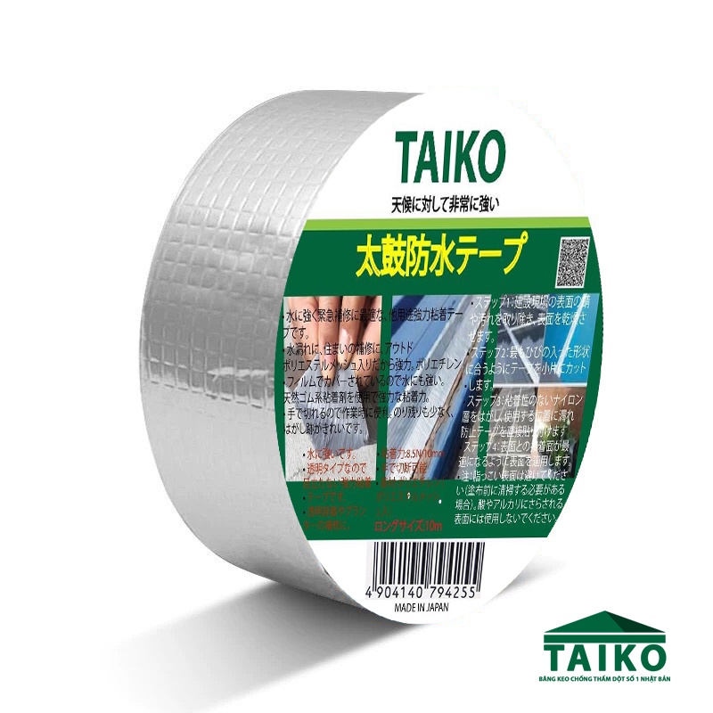 Băng keo chống thấm dột,vá chám vết nứt trần sàn nhà taiko japan
