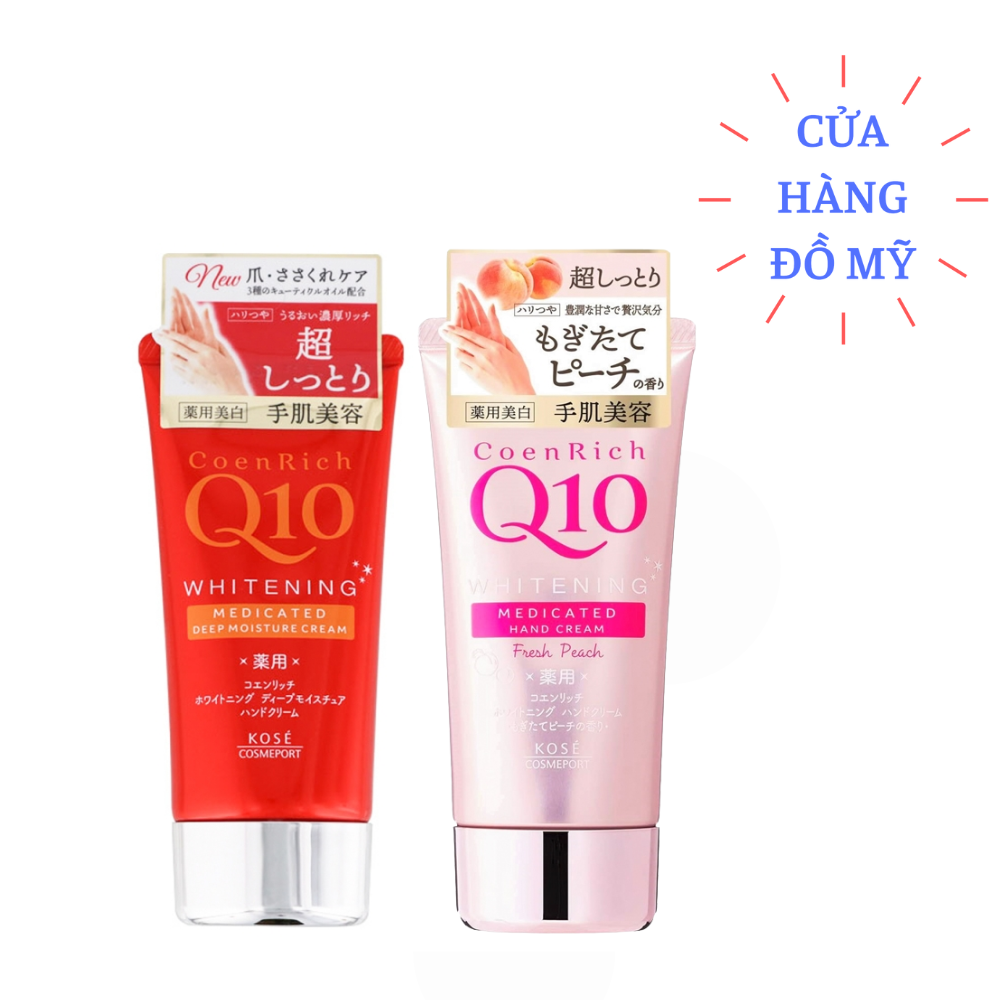 Kem Dưỡng Da Tay Kem Tay Kose Coenrich Q10 Whitening Medicated 80g có nhiều màu - Shop Hong1008