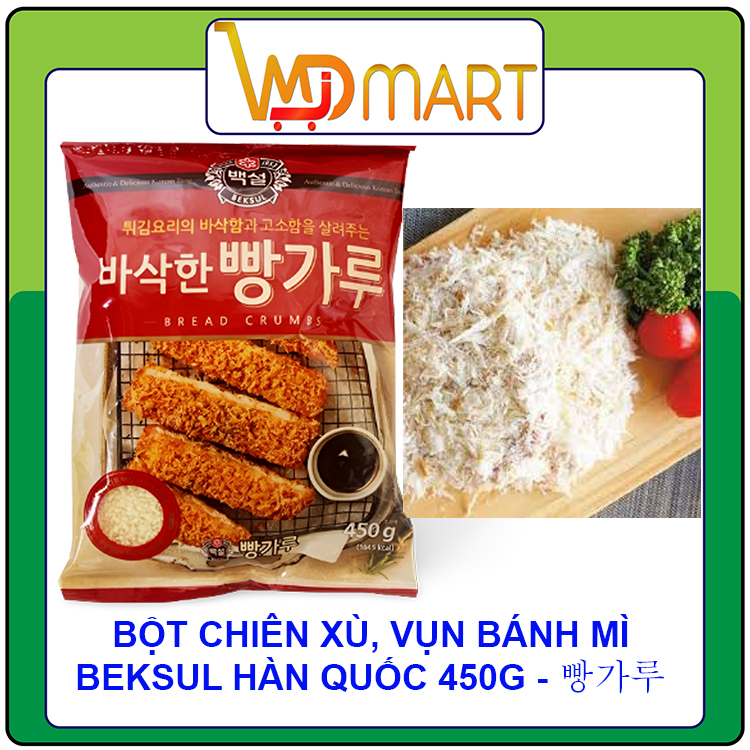 Bột chiên xù, vụn bánh mì beksul hàn quốc 450g - 빵가루