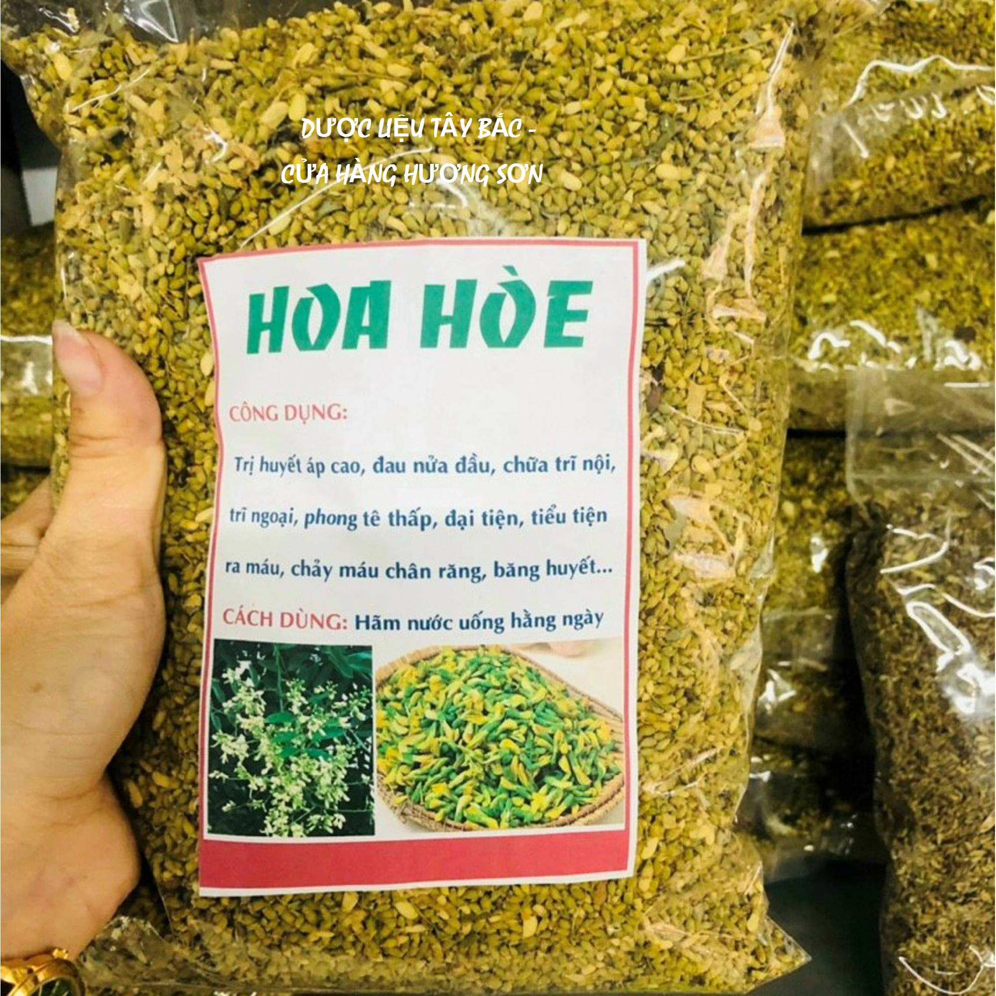 Trà nụ hoa hòe khô sấy - dược liệu tây bắc