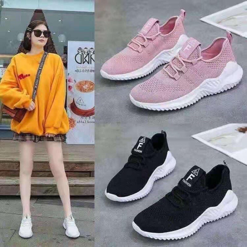 Giày thể thao nữ giày sneaker nữ cổ chun siêu mềm êm chân