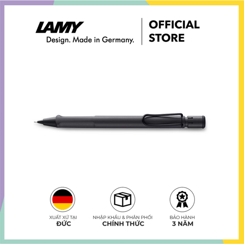 Bút chì cao cấp LAMY Safari Matt Black Umber (HB - 0.5mm)