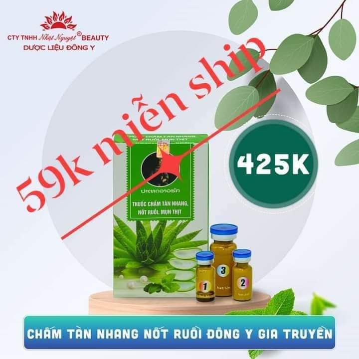CHẤM TÀN NHANG NỐT RUỐI DÔNG Y GIA TRUYỀN