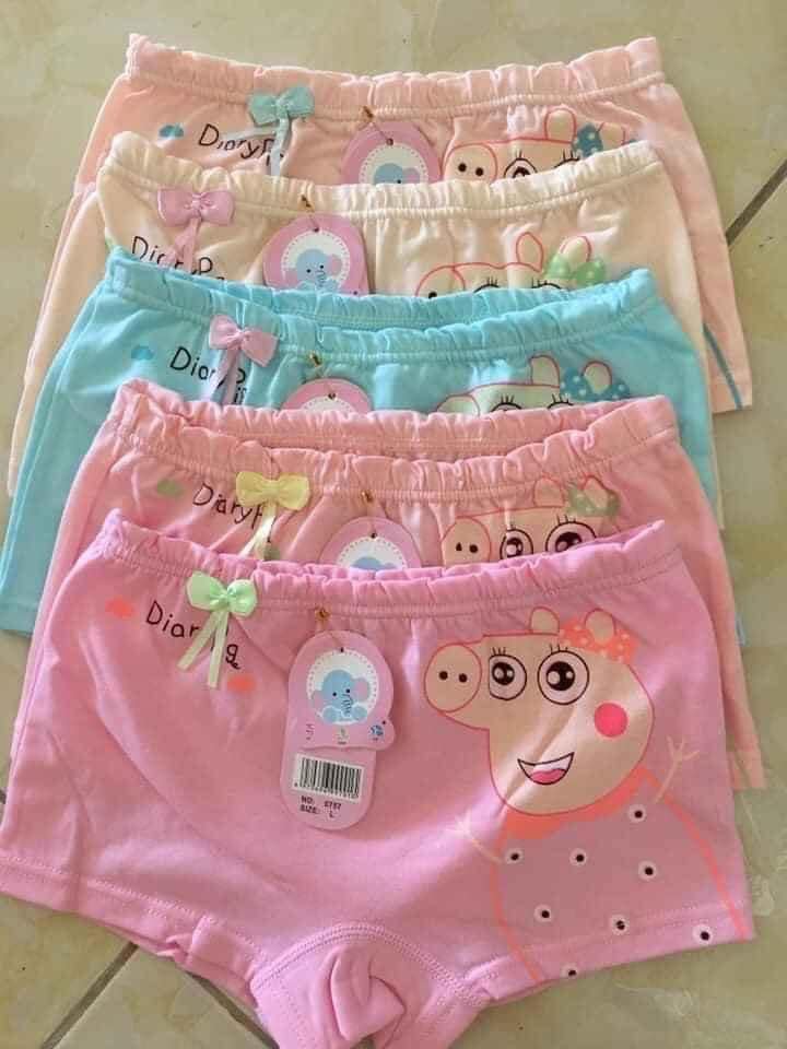 COMBO 10 Quần Lót (Chíp) Đùi chấm bi to Cho Bé Gái,Quần lót trẻ em,Quần lót nữ