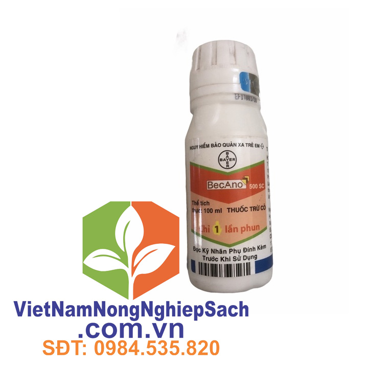 Becano 500sc- trừ cỏ nảy mầm chai 100ml
