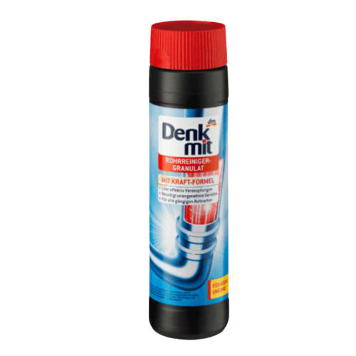 Bột thông cống Denkmit nhập khẩu Đức loại bỏ các loại rác, loại bỏ mùi khó chịu, an toàn sử dụng