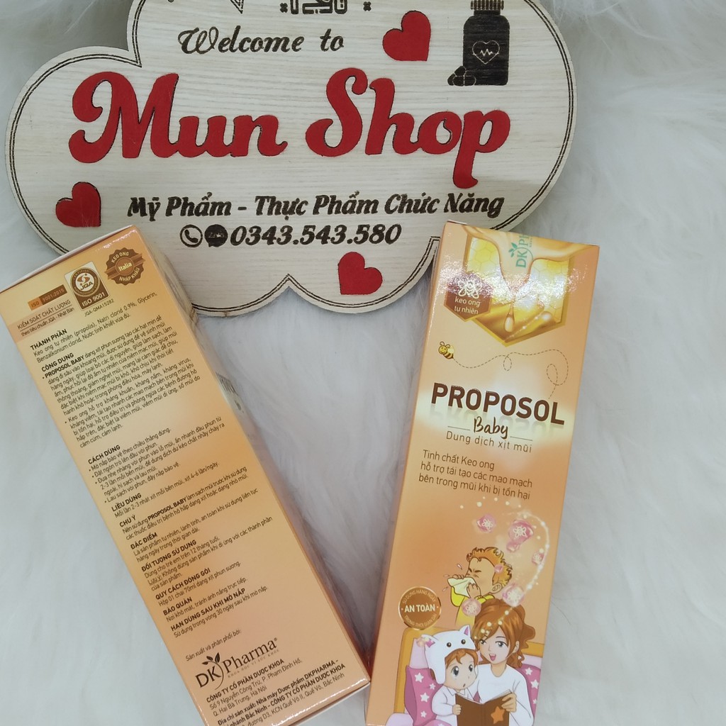 Dung dịch xịt mũi keo ong proposol baby chai 70ml