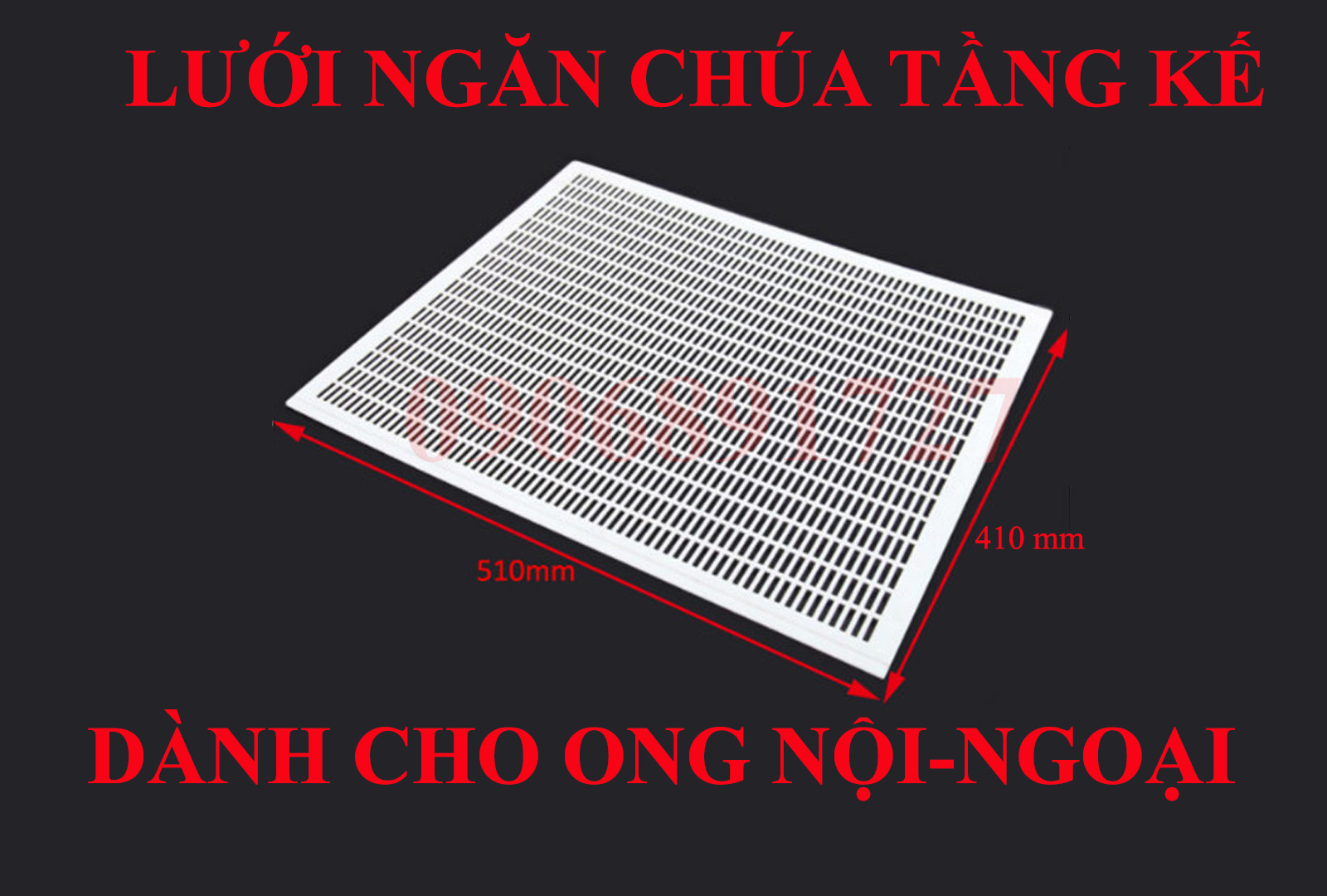 Lưới Ngăn Chúa Ong Nội, Ong Ngoại Tầng Kế Độ Bền Trên 5 Năm