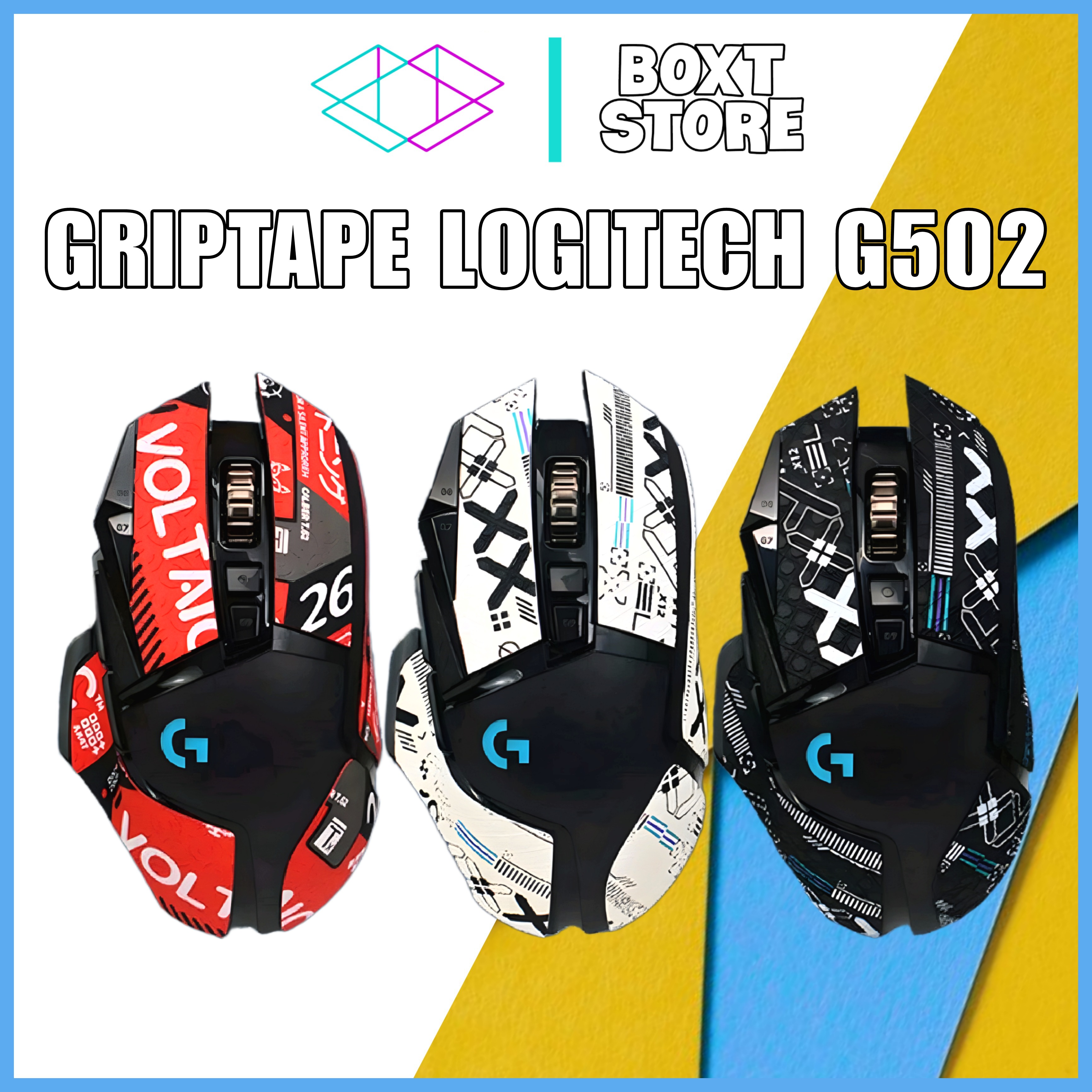 Miếng Dán Grip Tape 3M Chống Trượt Chuột Logitech G502 HERO - Skin Gaming Mouse