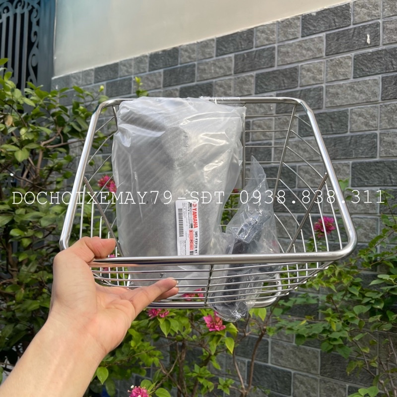 Rổ inox + pát rổ + mặt nạ