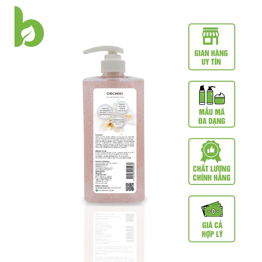 [ MIỄN PHÍ VẬN CHUYỂN] Sữa tắm dưỡng ẩm, hương hoa lan có hạt massage SENSEZ BEAUTY SPA,chiết xuất từ hoa Lavender, giúp da luôn mềm mịn, giữ ẩm cho da, lưu hương thơm lâu, tẩy tế bào chết, trắng sáng - BECOME