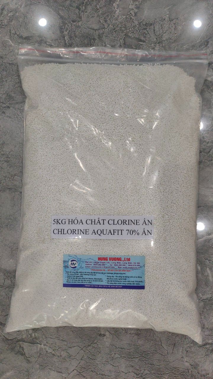 Clorine Ấn - 5kg Hóa chất Chlorine Aquafit Ấn - 5kg Hóa chất Clorine Ấn