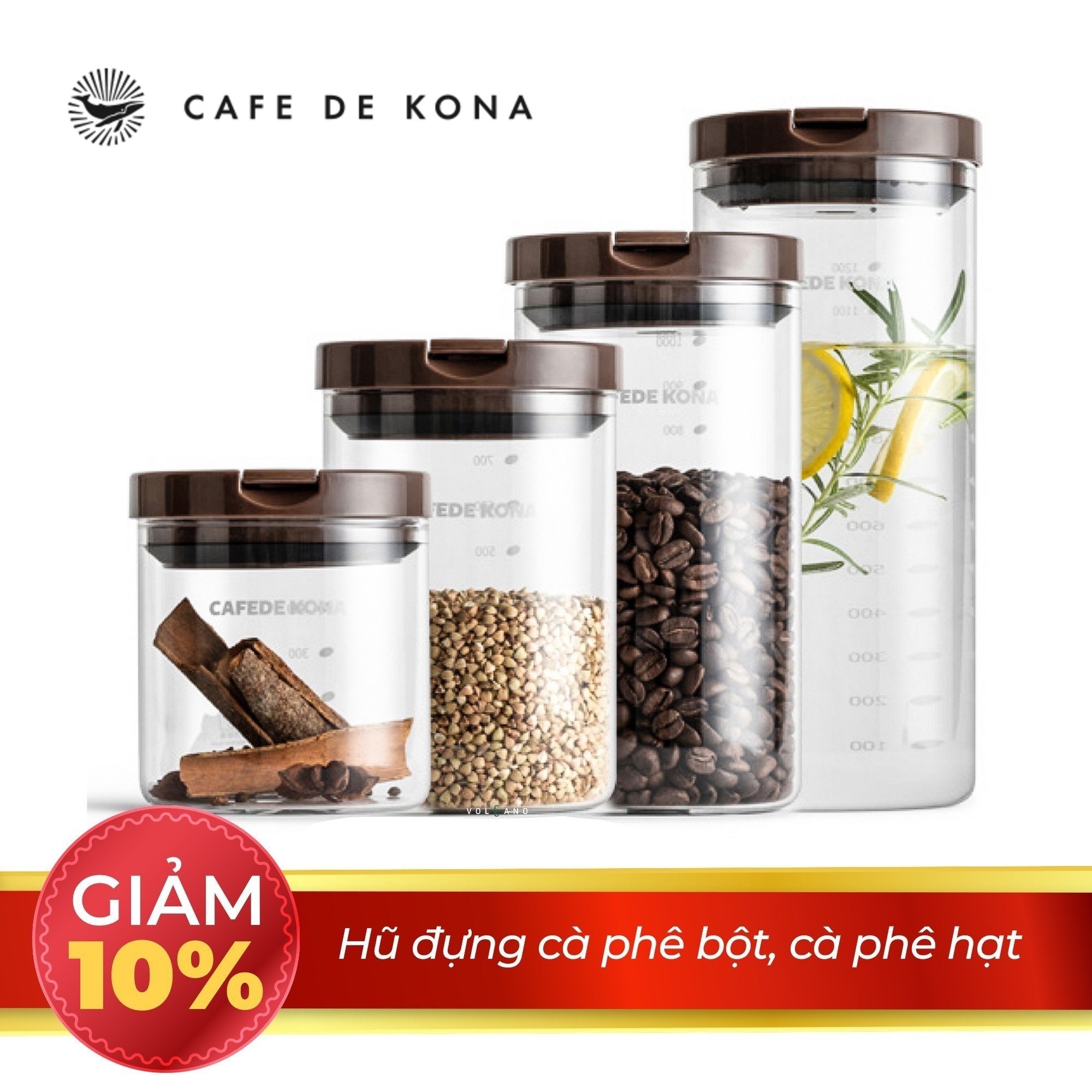 [HCM]Hủ đựng cafe, hủ đựng cafe hạt, bình đựng cafe hạt