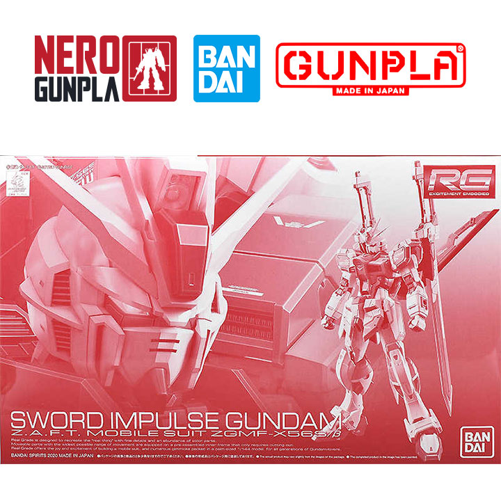 Mô hình lắp ráp p-bandai gunpla rg 1/144 sword impulse gundam