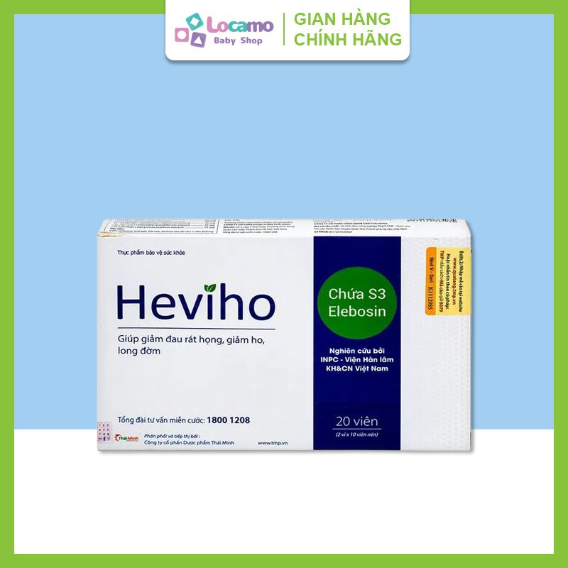 Viên uống Heviho giúp hỗ trợ điều trị viêm đường hô hấp cấp và mãn tính