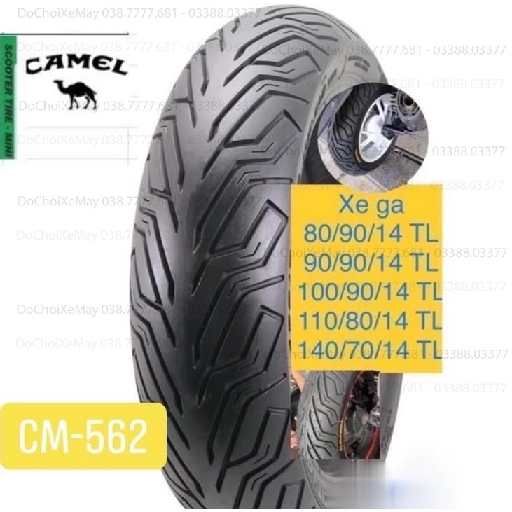 Vỏ lốp Camel City Grip 562 xe máy shvn ab vison ab click125 vario pcx150 nvx155 . DoChoiXeMay