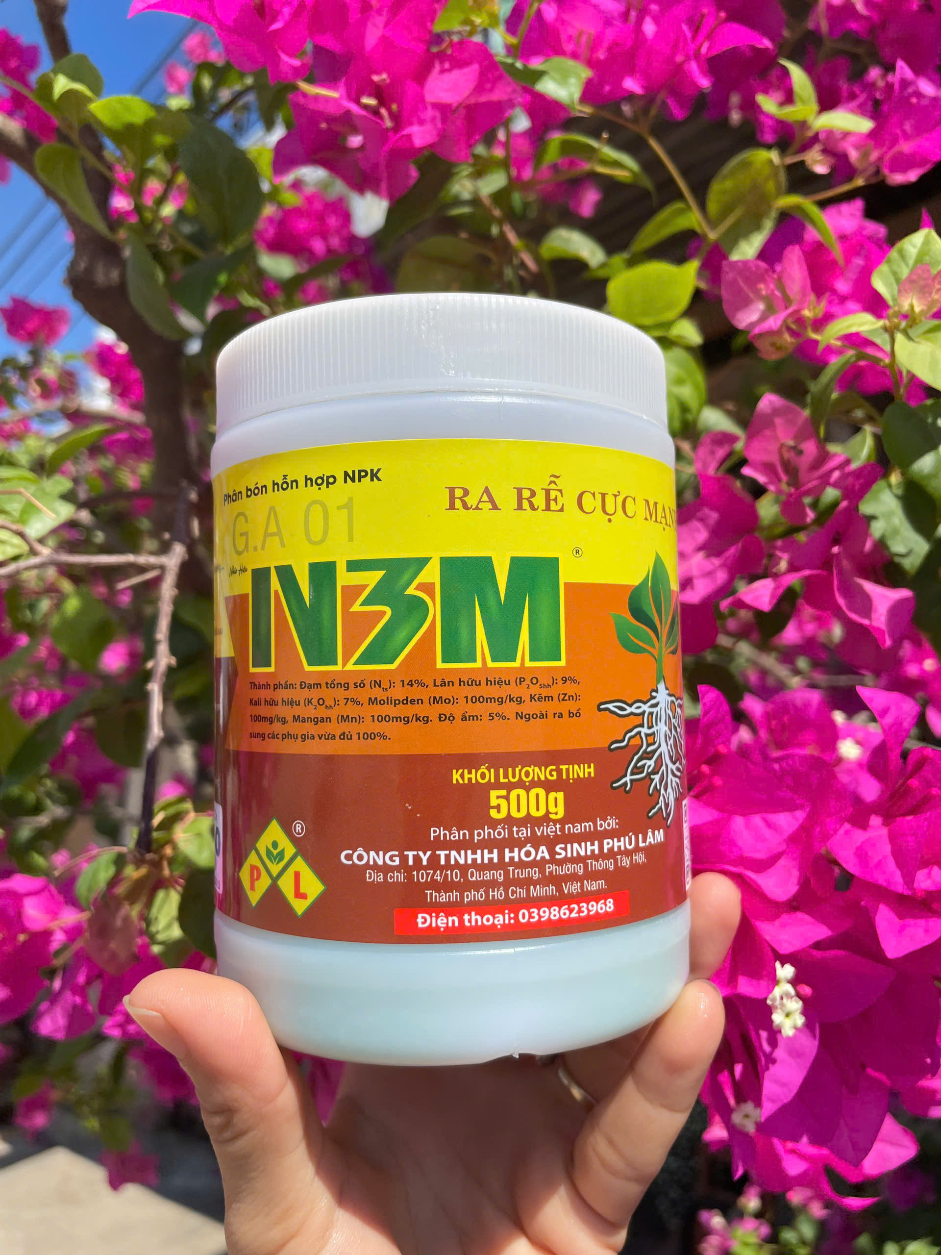 N3M Hủ 500G Pha 250 Lit nước Hàng Công Ty Phú Lâm, Kích Thích Rễ Quốc Dân