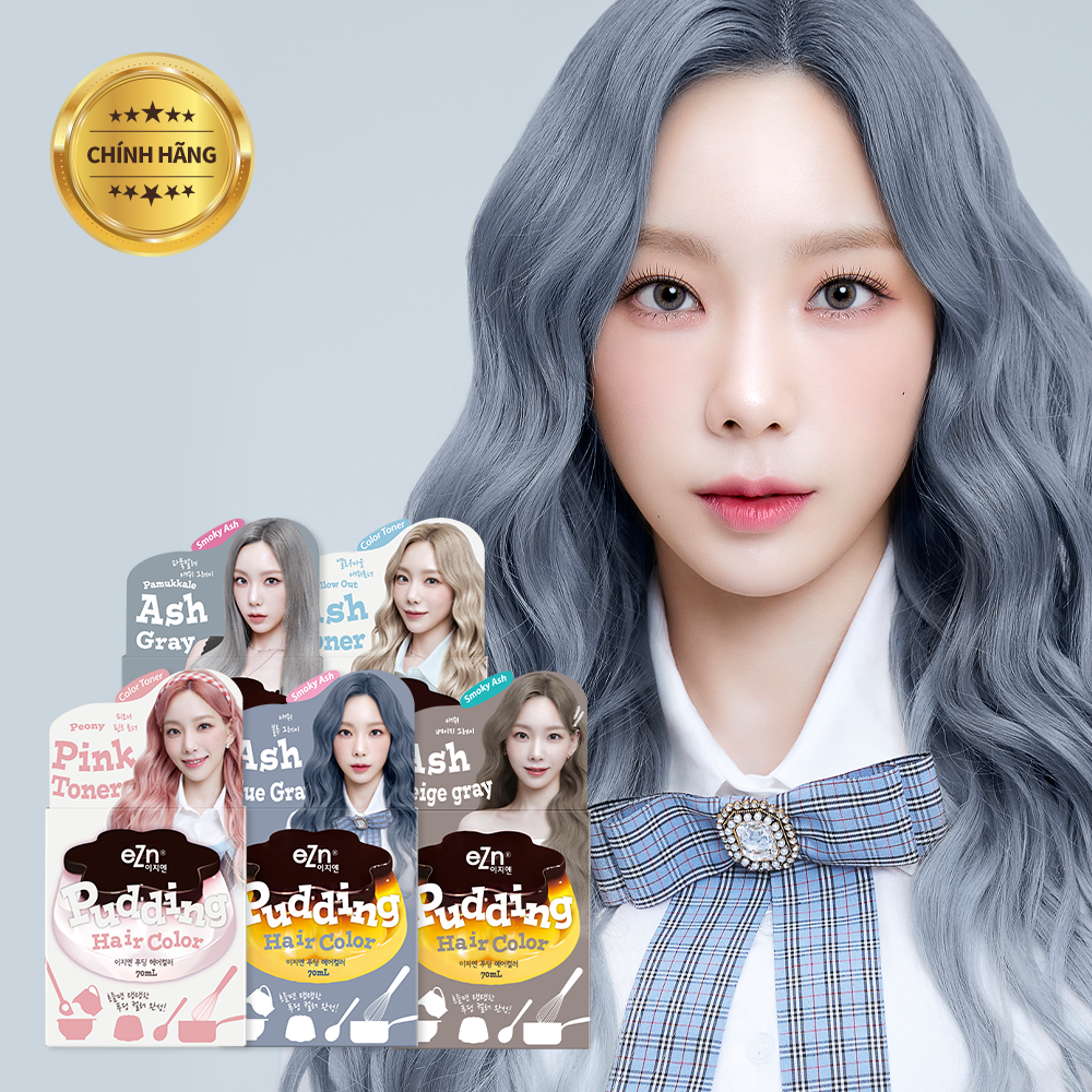 Thuốc nhuộm tóc tại nhà eZn Pudding Hair Color tông khói