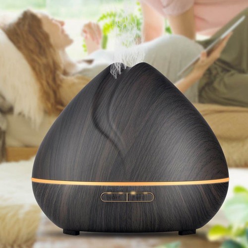 Máy khuếch tán tinh dầu siêu âm cao cấp hình búp sen 500ml [TẶNG TINH DẦU] Phun sương mạnh mẽ, không gây ồn, có chế độ hẹn giờ, tự ngắt khi hết nước, đèn led 7 màu, kèm điều khiển từ xa - bảo hành 6 tháng