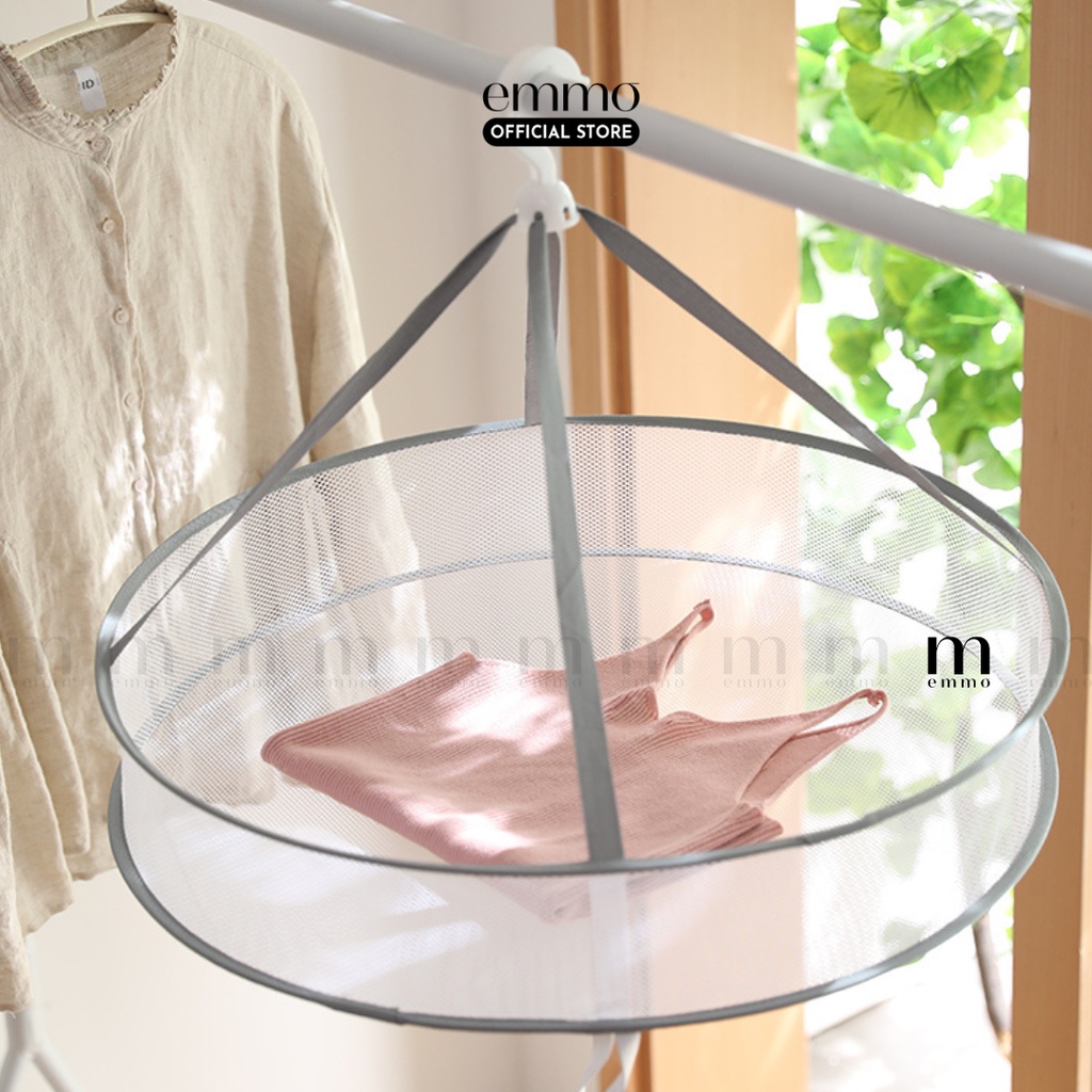Giỏ lưới phơi đồ, lưới phơi gấu bông đồ lót tiện dụng emmo - netton