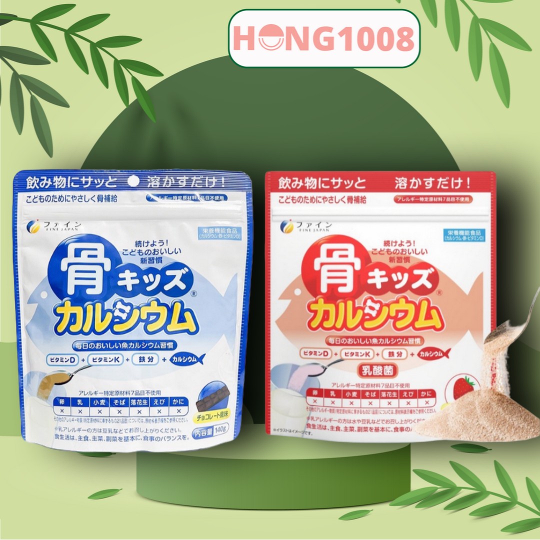 Bột Xương Cá Tuyết bổ sung Canxi Chiết Xuất Từ Cá Tuyết Nhật Bản Fine túi 140g - Shop Hong1008