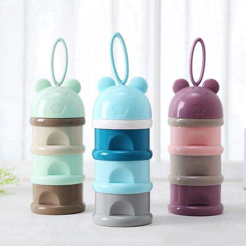 Hộp chia sữa và đựng thức ăn cho bé
