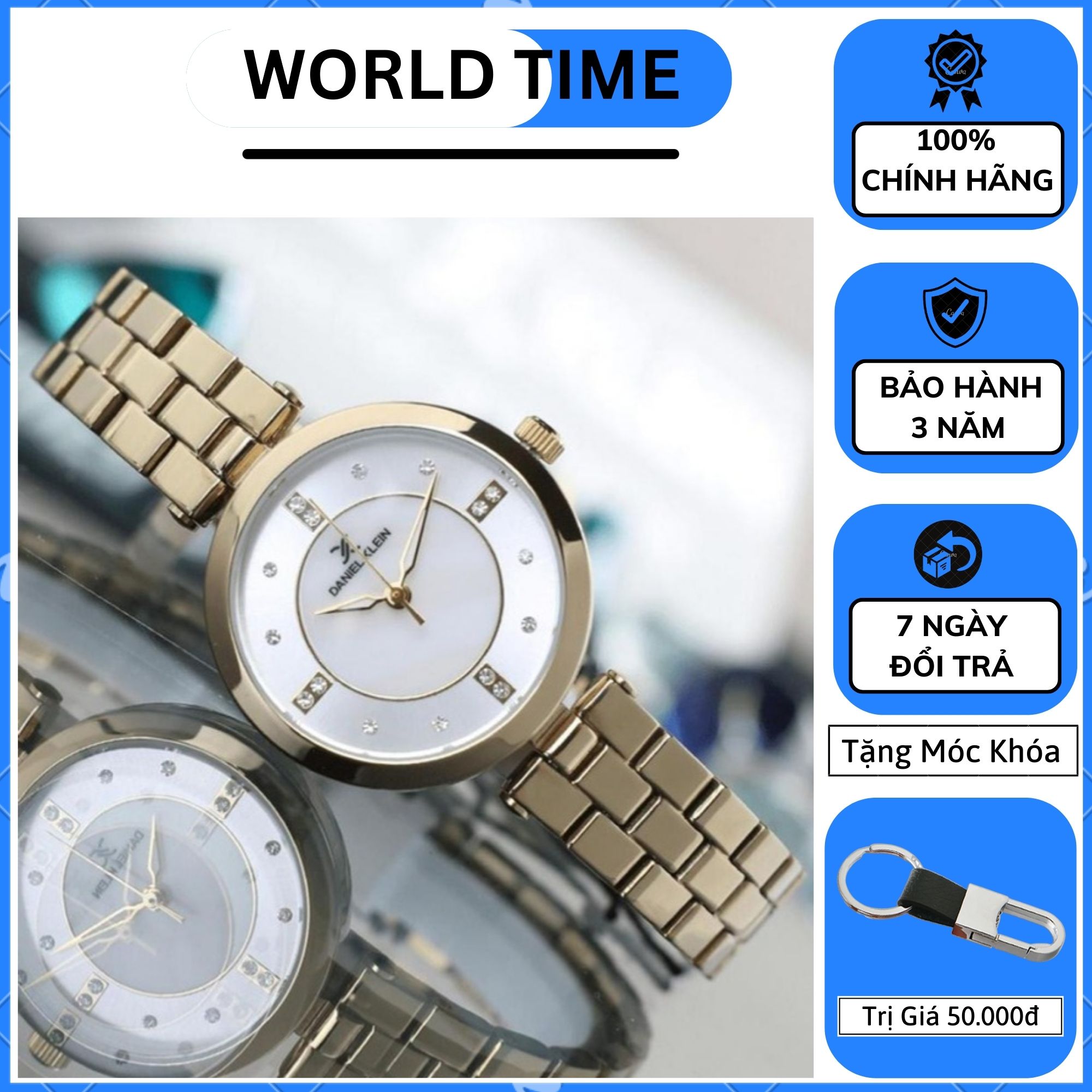 Đồng Hồ Nữ Daniel Klein chính hãng G1 Full box, Bảo Hành 3 năm, Chống Nước - chống xước, xả kho mẫu lẻ giá siêu rẻ