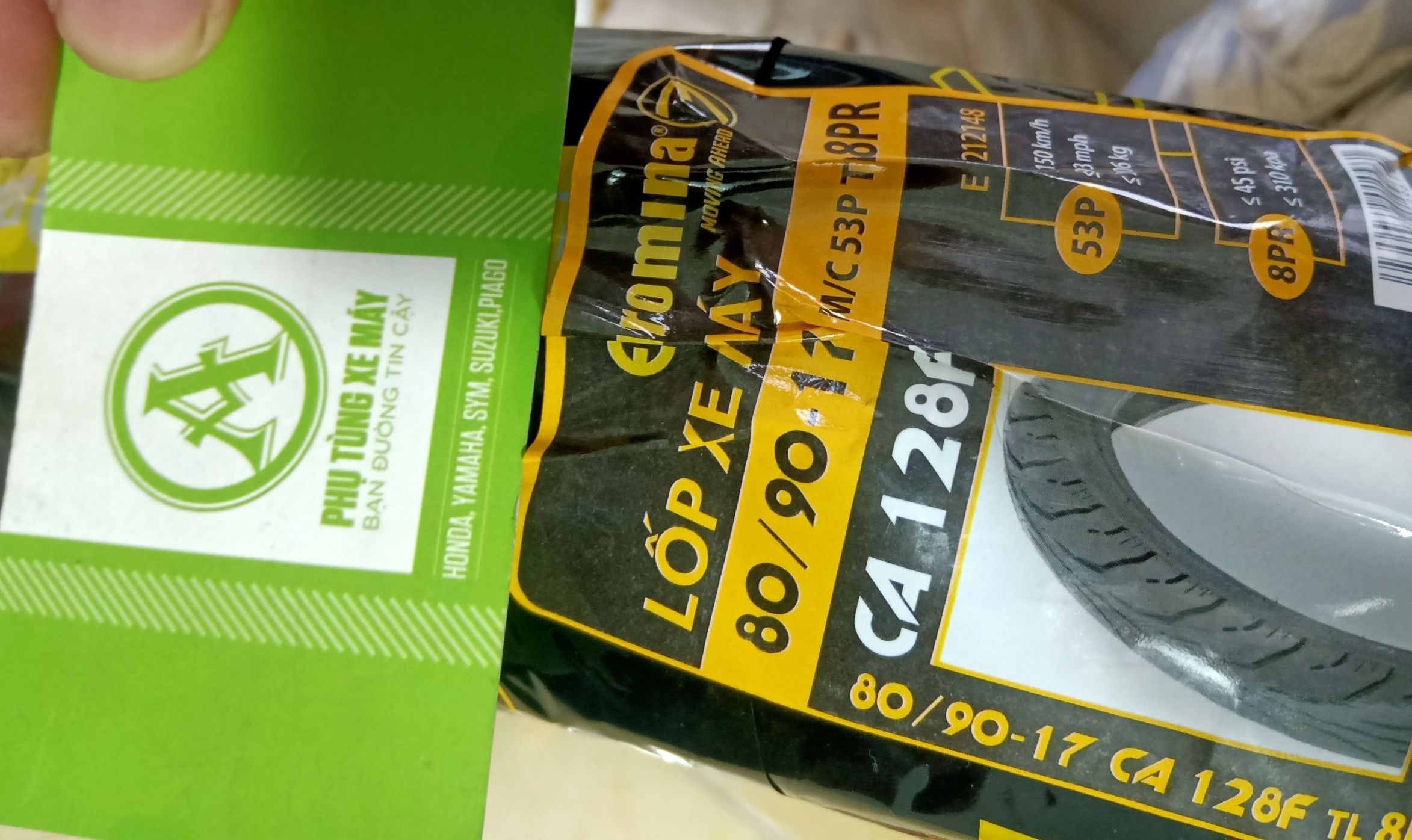 Vỏ xe không ruột 80/90-17 Euromina