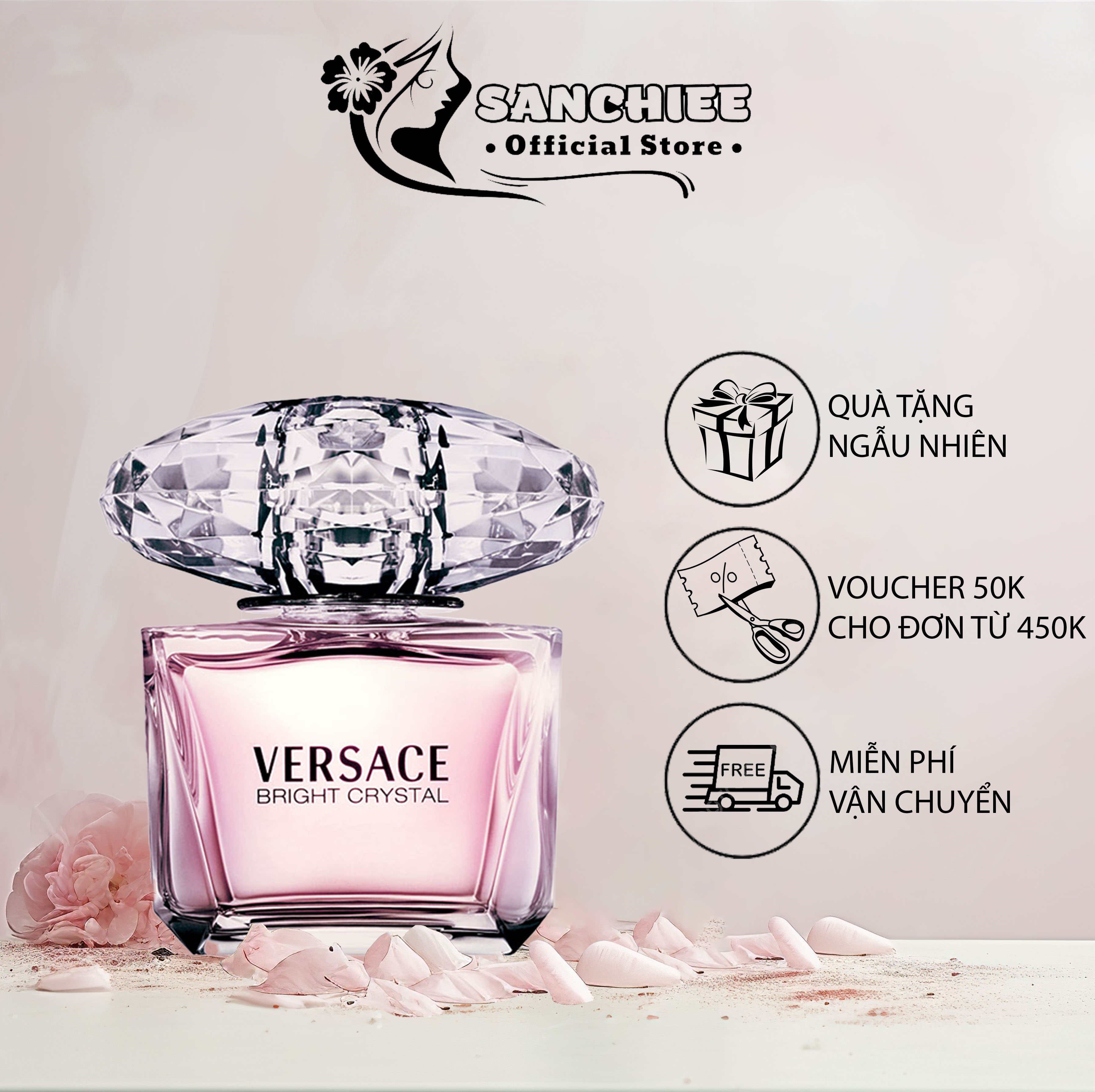 Nước hoa cao cấp 𝐕𝐞𝐫𝐬𝐚𝐜𝐞 𝐁𝐫𝐢𝐠𝐡𝐭 𝐂𝐫𝐲𝐬𝐭𝐚𝐥 thơm mát dịu ngọt gần gũi năng động