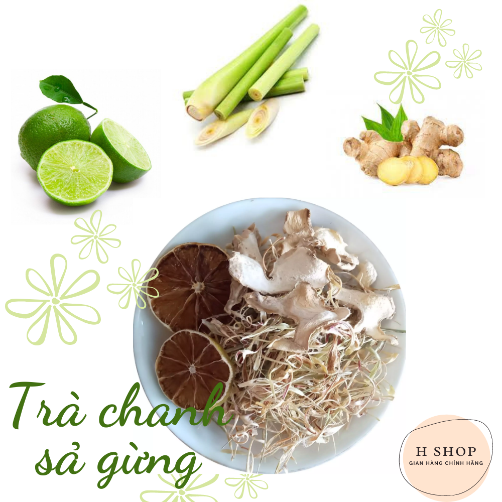 Trà chanh sả gừng thanh lọc giảm cân giải cảm gói 60g