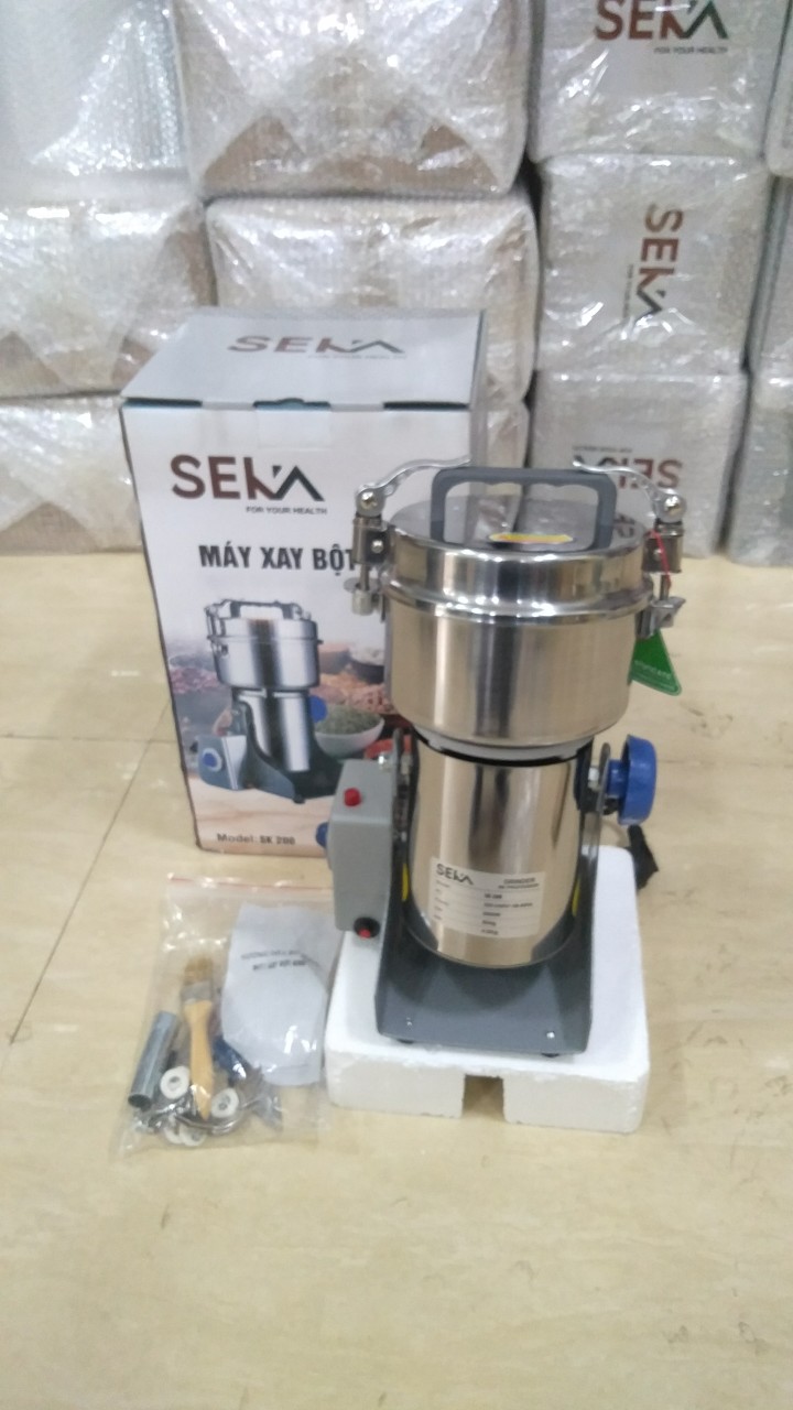 Máy xay bột khô đa năng seka 3000w- tặng kèm bộ lưỡi dao + rây bột + chổi vệ sinh đa năng