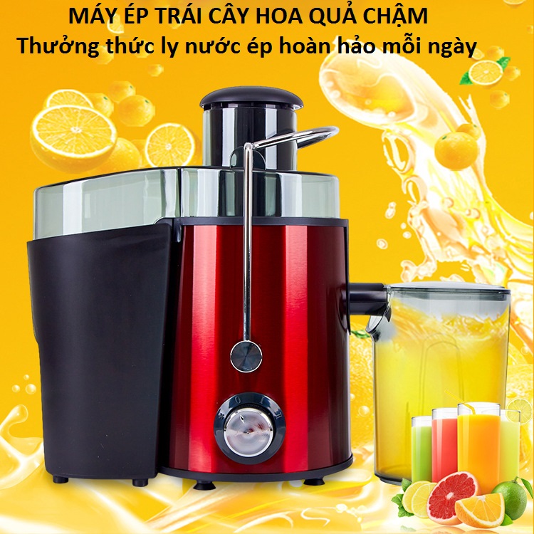 Máy ép trái cây, máy ép trái cây rau quả lọc hết 100% bã, công xuất lớn 800W, 2 chế độ ép cho trái cây cứng và mềm. Hàng cao cấp giá siêu khuyến mãi. Bảo hành 2 năm