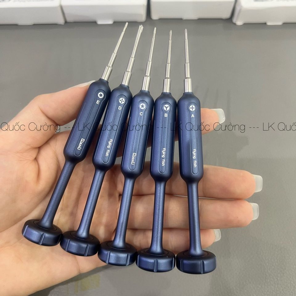 Mẫu mới 2023 - bộ vít 2d flying fish qianli - 5 cây/ 1 set