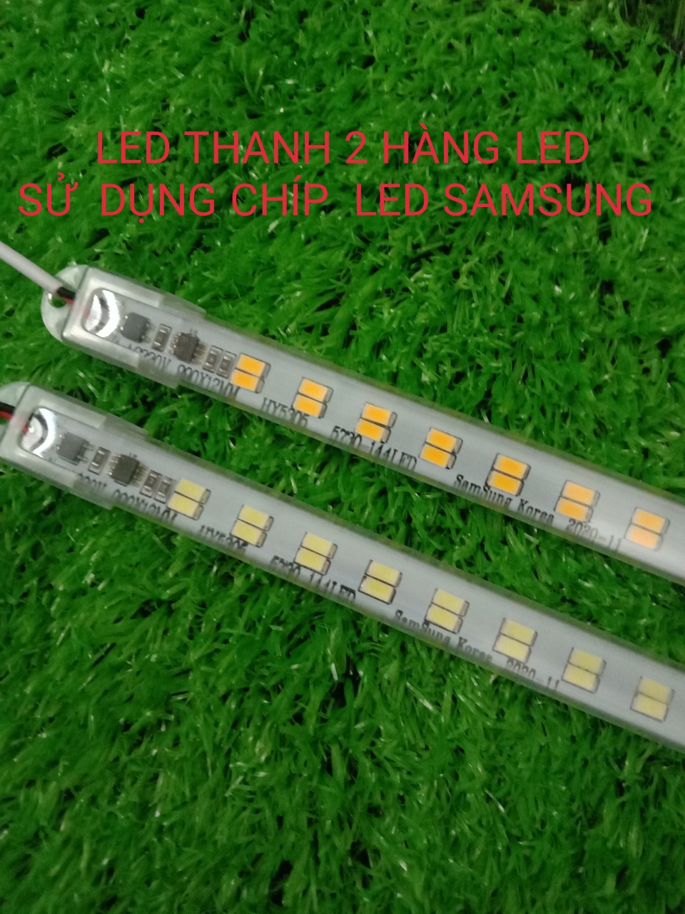 Combo 10 đèn led thanh(2 đường led)1m dùng điện 220v trang trí kệ,tủ trưng bầy