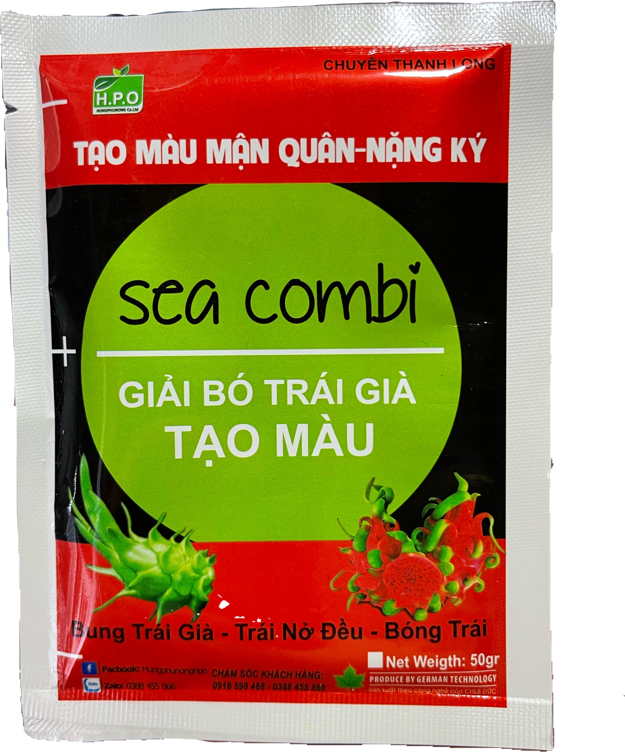 Phân Bón Chuyên Thanh Long - Sea Combi - Giải Bó Trái Già - Tạo Màu - Nặng Kí - Gói 50g
