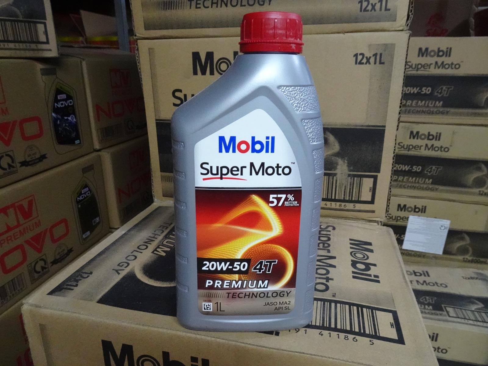 NHỚT Mobil Super 4T 20W50 1L NHẬP KHẨU SINGAPORE - SLP SHOP