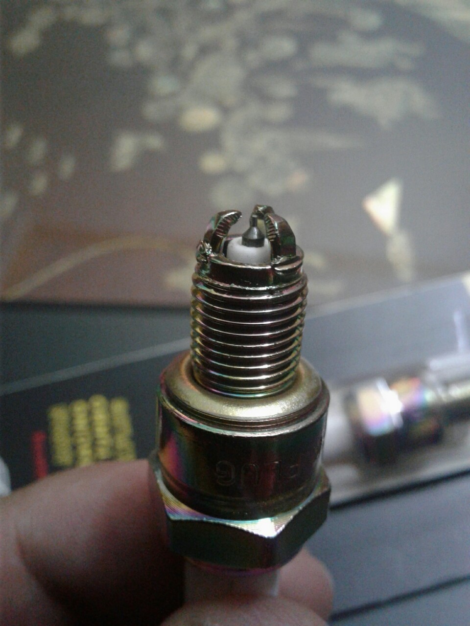 Pugi xe máy 3 chấu chân ngắn MC Racing Titan platium