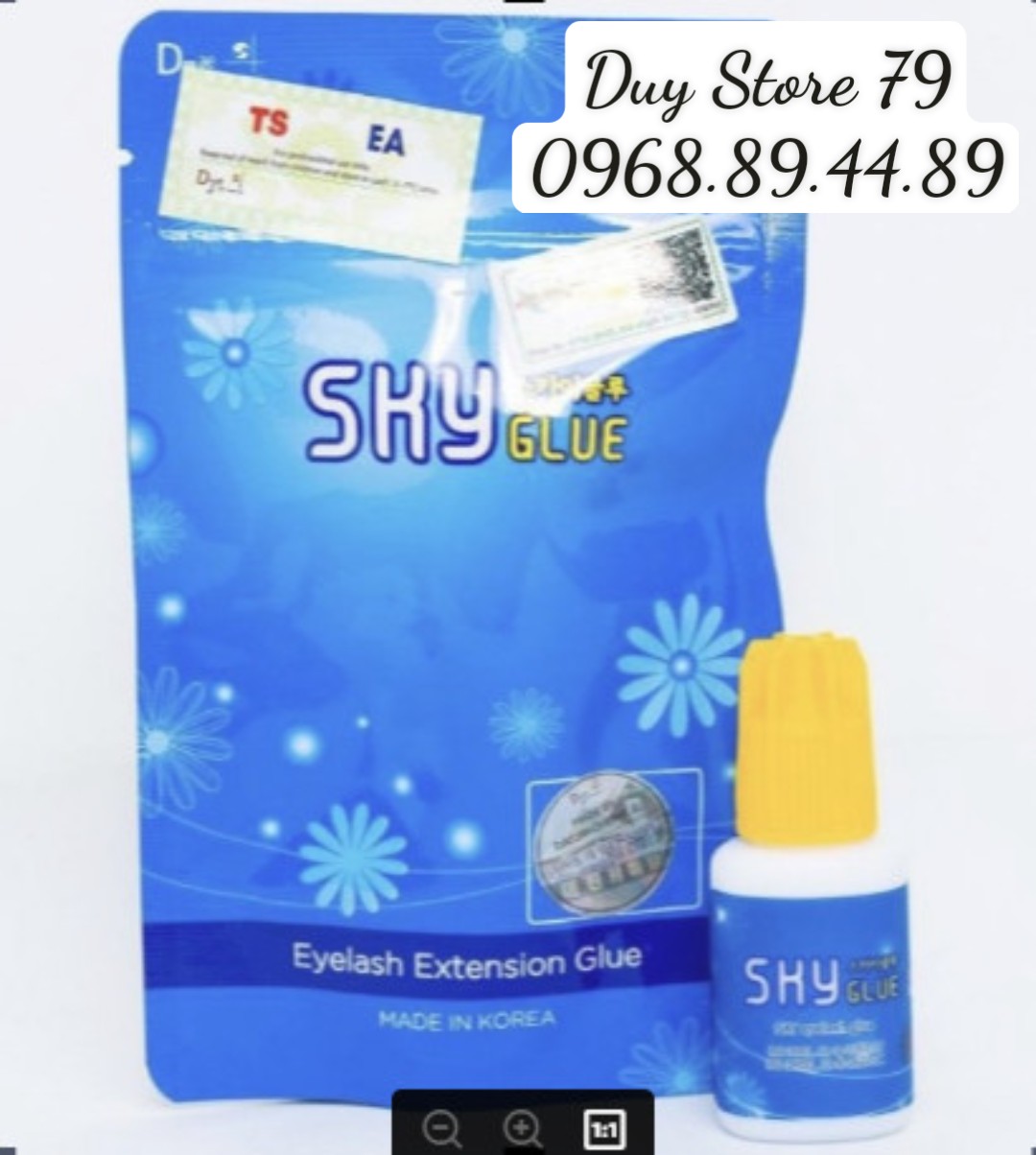 Keo nối mi sky trong, sky ts, keo hợp để tạo fan mi