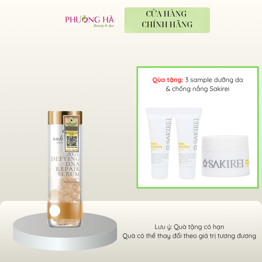 Serum dưỡng da chống lão hóa Sakura Age Defying DNA Repair Serum 40 viên