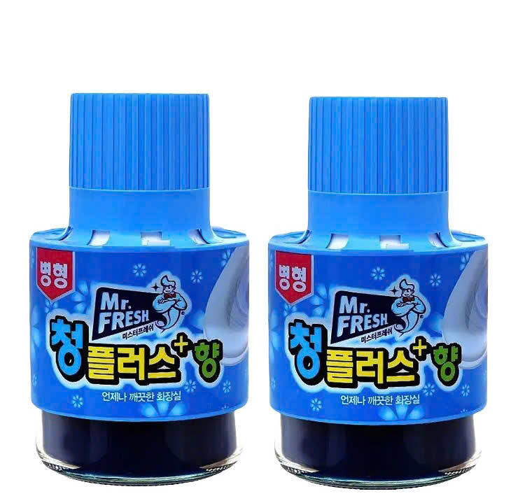 Combo 2 Cốc thả bồn cầu tẩy xanh toilet Mr Fresh - Hàn Quốc 180g hương Ngàn hoa (hàng chính hãng)