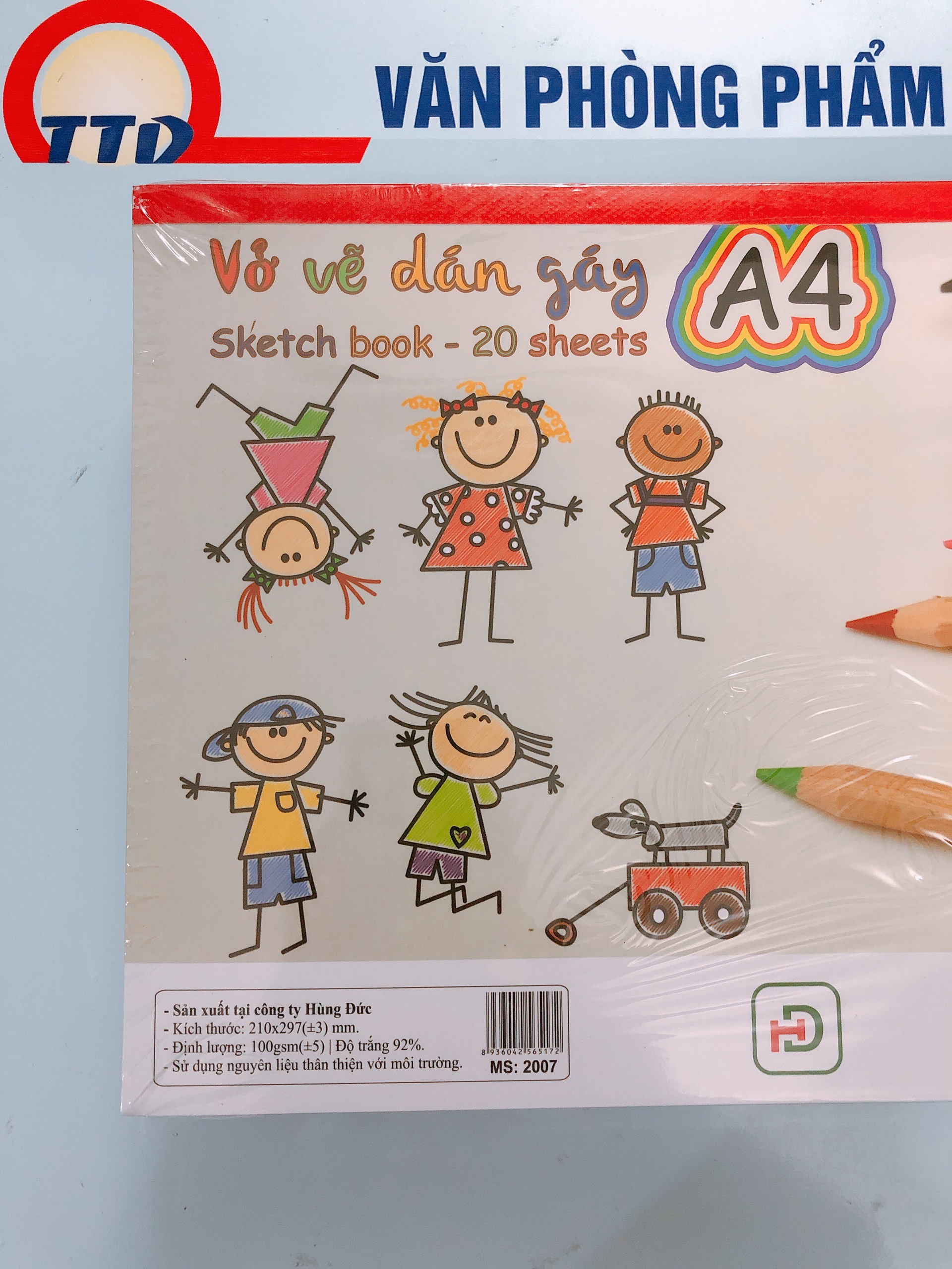 Vở vẽ a4 20 tờ , vở vẽ học sinh dày đẹp