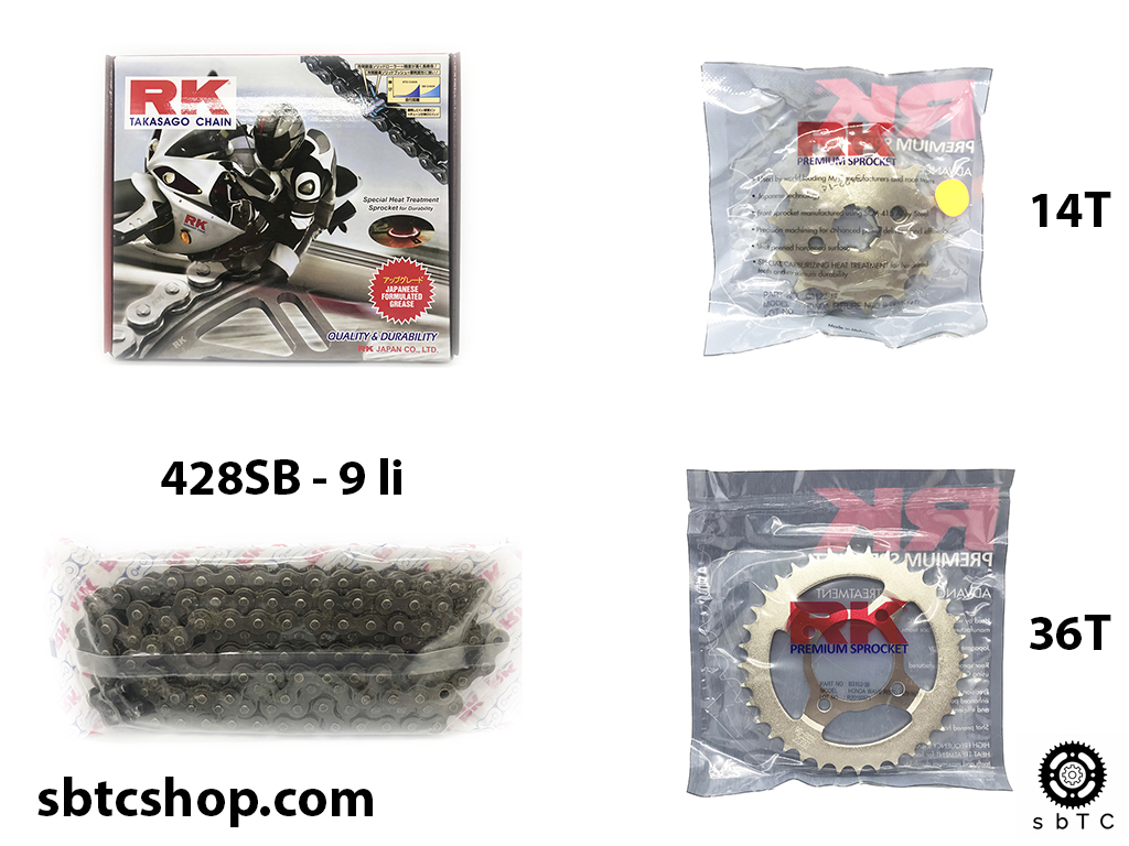 [HCM]NSD Nhông sên dĩa RK Dream Wave đời cũ Wave TQ Future 1 chính hãng