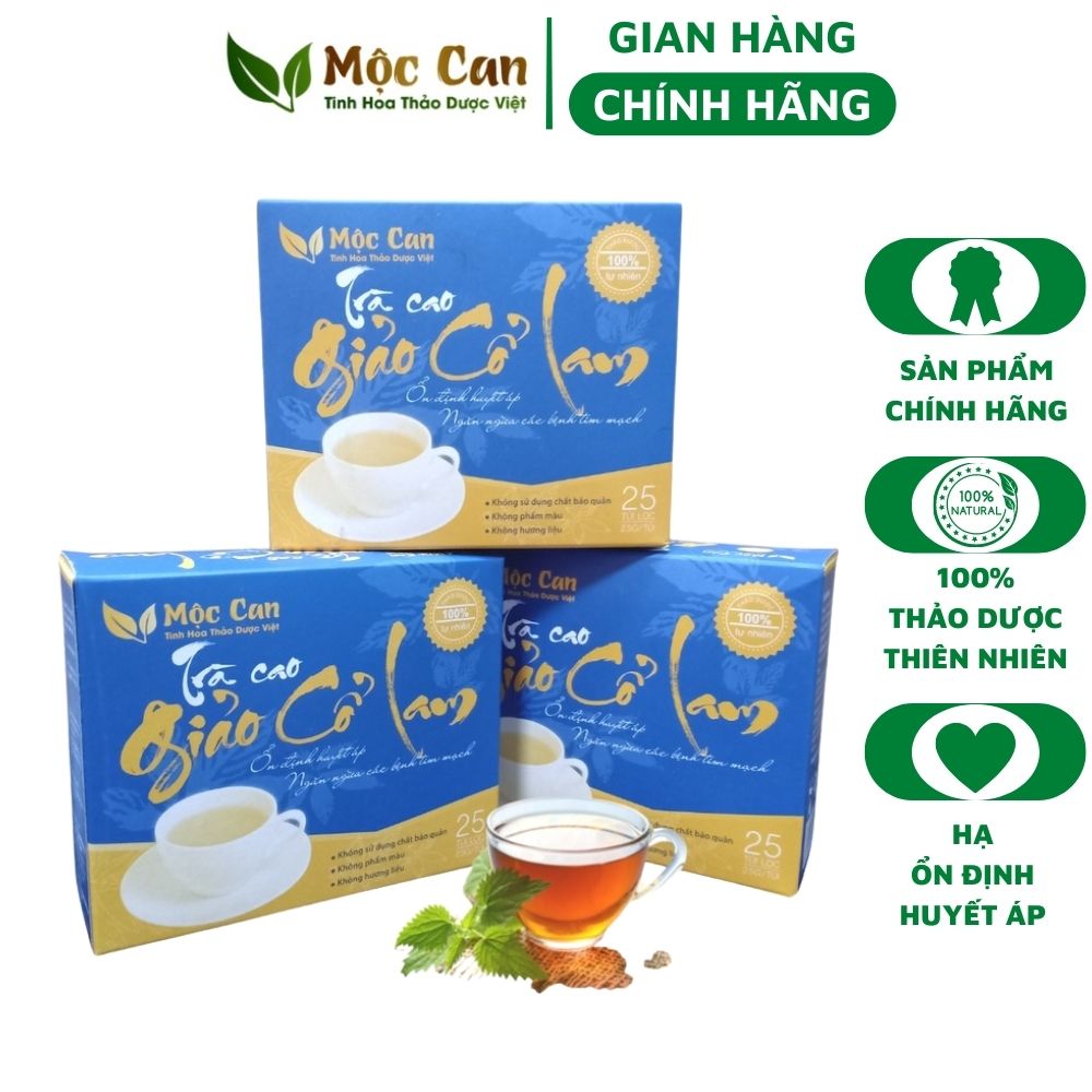 Trà cao giảo cổ lam mộc can - hỗ trợ ổn định đường huyết, mỡ máu