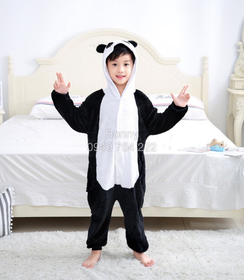 Bộ đồ thú gấu trúc trẻ em 🖤 bộ đồ thú giá rẻ