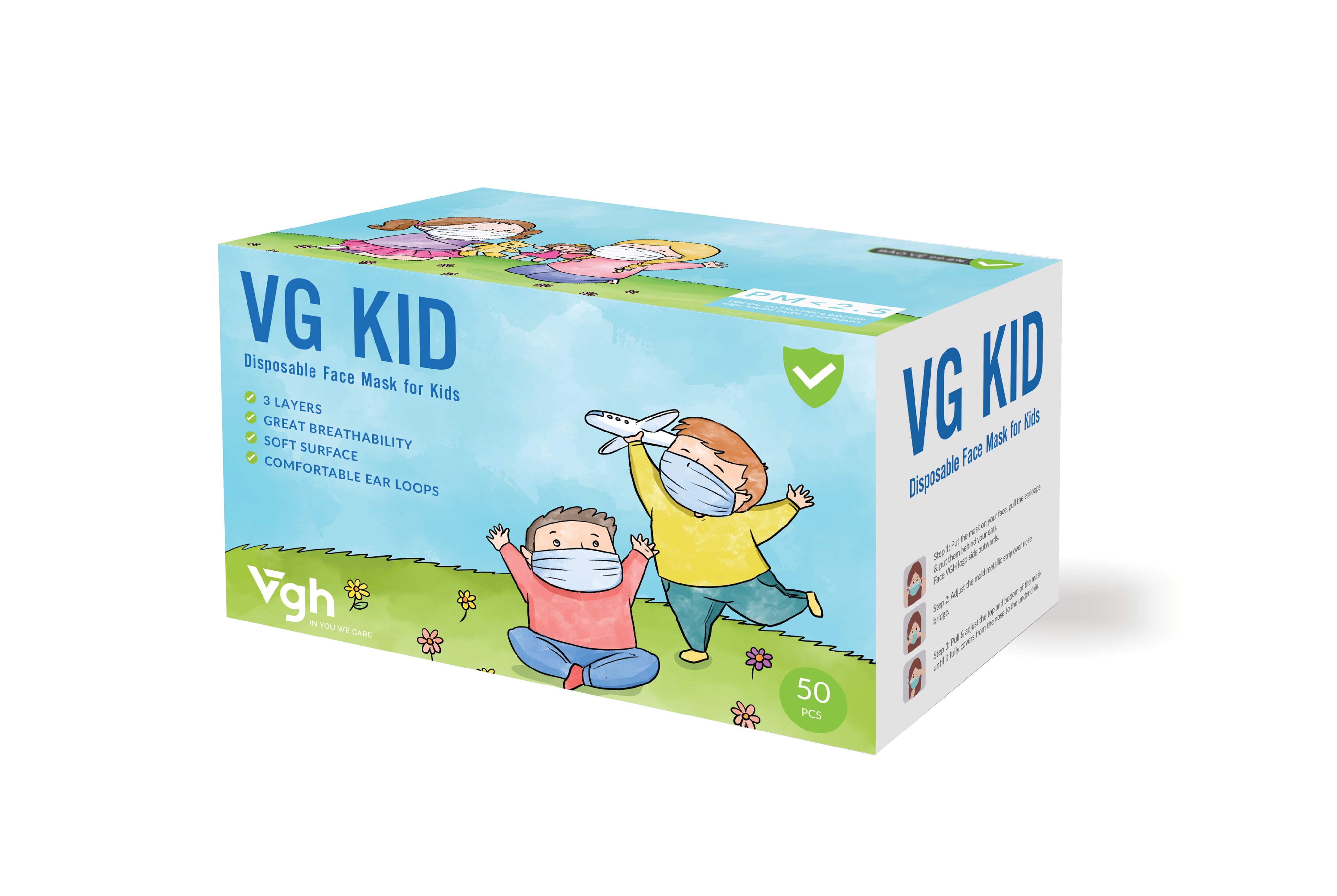 Khẩu trang y tế vg kid